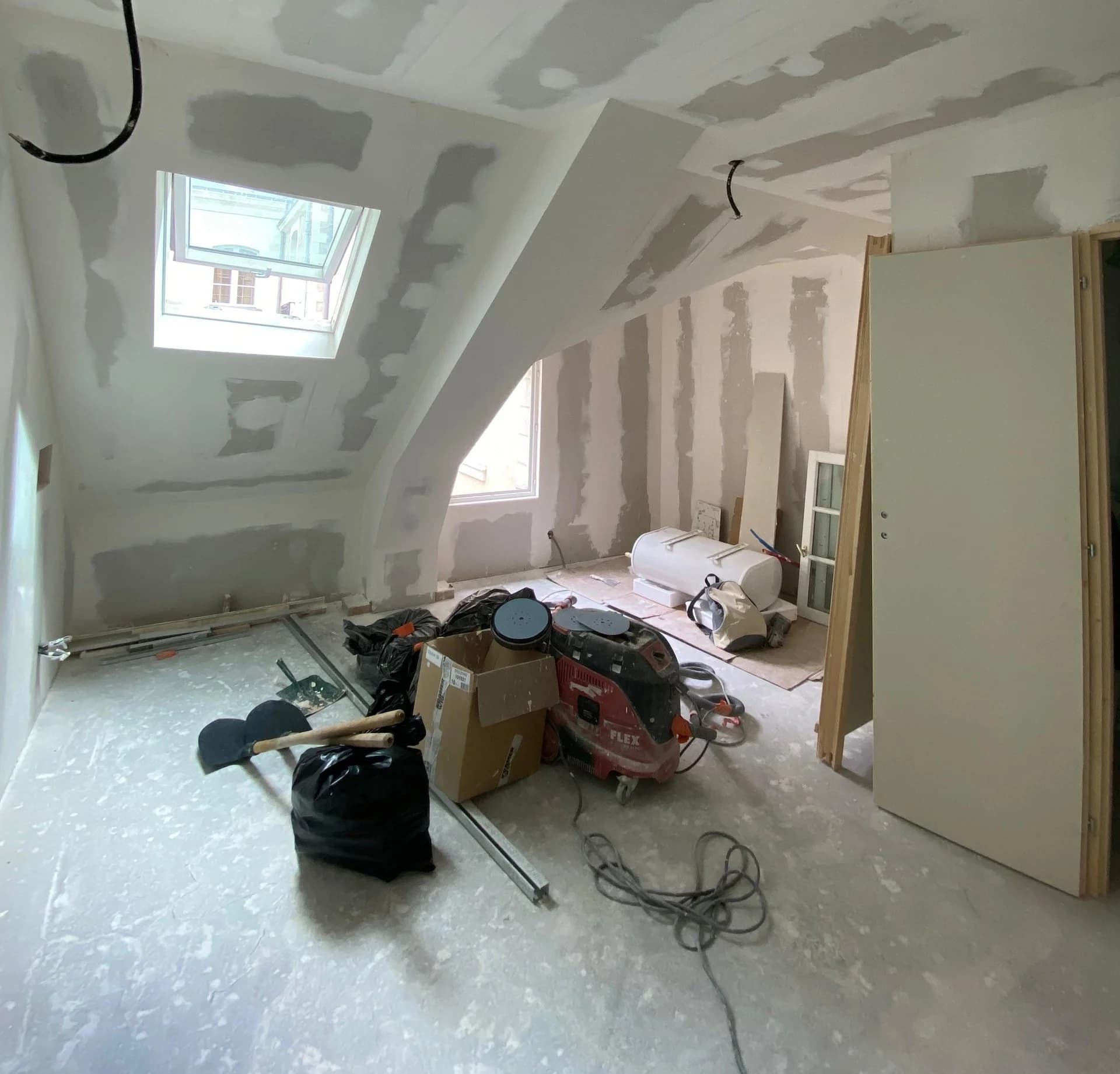 Intérieur avant rénovation complète à Nantes